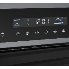 Шкаф духовой электрический Maunfeld AEOD60103G1, 60л, дверца с 3 стеклами, графит