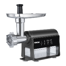 Мясорубка электрическая Renova MG300-R2BP черный, 3000 Вт, 3 кг/мин, реверс, защита от перегрузки, насадки - 5
