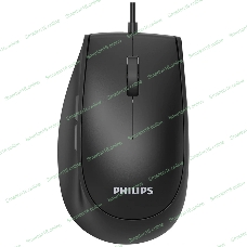 Мышь проводная Philips SPK7327 черный, 1600 dpi, USB, кнопки - 5