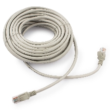 Патч-корд UTP Cablexpert PP6U-15M cat.6, 15м, литой, многожильный, серый
