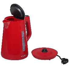 Электрочайник Bosch TWK1M124 красный, 1.7 л, 2400 Вт, скрытый нагревательный элемент