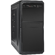Компьютерный корпус Minitower ExeGate BA-202-UNS500 (mATX, БП UNS500 с вент. 12см, 2хUSB, аудио, черный)