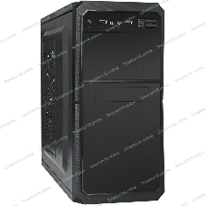 Компьютерный корпус Minitower ExeGate BA-202-UNS500 (mATX, БП UNS500 с вент. 12см, 2хUSB, аудио, черный)