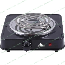 Плита настольная (1 конф) Добрыня DO-2205B черный (1000Вт) спираль x12, 1000 ВтНапряжение 220 В, 50 Гц5 режимов нагреваДиаметр конфорки: 15 смЗащита от перегреваСветовой индикатор работыРезиновые ножки