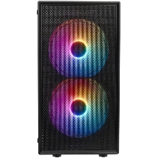 Компьютерный корпус XASTRA A305M 3FRGb Black mATX/Mesh/ tempered glass / 2x140мм + 1x120мм FRGb fans/ A305M-2FC14F-1FC12F