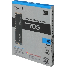 Накопитель SSD Crucial T705 4Tb PCIe Gen5 NVMe M.2 SSD CT4000T705SSD3