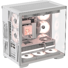 Компьютерный корпус Formula V Line Crystal Z7 PA White, ATX, TYPE-C*1, USB3.0*1, Front+Side Glass, SIDE 3x PERFORMANCE ARGB, REAR 2x PERFORMANCE ARGB