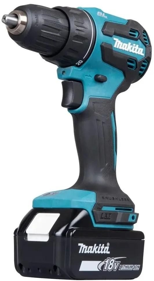Дрель-шуруповерт Makita DDF490SF1J, 18 В, 3 Ач, 50 Нм, бесщеточный