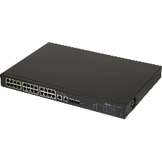 Коммутатор Dahua DH-LR2226-24ET-360, 24×100 Мбит/с + 2×1 Гбит/с + 2×1 Гбит/с Combo, управляемый