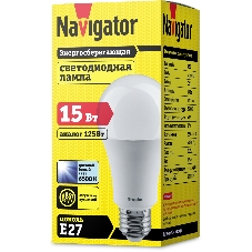 Лампа светодиодная Navigator NLL-A70/A60-15-230-6.5K-E27 грушевидная
