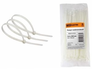 Хомут TDM SQ0515-0123 3.6х300мм нейлон белый 100шт.