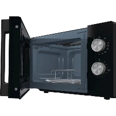Микроволновая печь Gorenje MO20E2BH черный, 20 л, 800 Вт, переключатели - поворотный механизм