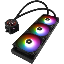 Система жидкостного охлаждения Thermalright Core Vision 360 ARGb Soc-AM5/AM4/1200/1700/1851 черный 4-pin 28.1dB Al LCD Ret (C-VISION-360-BL-ARGb)