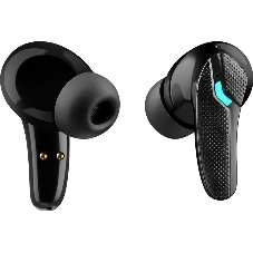 Наушники TWS Defender CyberDots 285 черный, внутриканальные, Bluetooth, светодиодная подсветка, до 4 ч