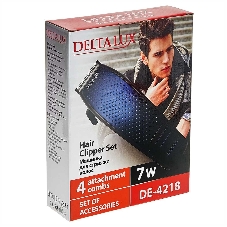 Машинка для стрижки Delta LUX DE-4218 синий