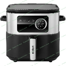 Аэрогриль Kitfort КТ-8127 черный, 1930 Вт, 2 л, сенсор, 6 программ