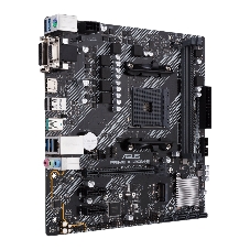 Материнская плата ASUS PRIME A520M-E/CSM, AM4, AMD A520, 2xDDR4, 4xSATA, 1xM.2, 1xPCIe 3.0 x16, 2xPCIe x1, 1xDVI-D, 1xHDMI, 1xVGA, 1x 1Gb LAN, 1xUSB-A 3.2 Gen 2, 2xUSB-A 2.0, 4xUSB-A 3.2 Gen 1, 3x3.5 мм, 7.1, mATX