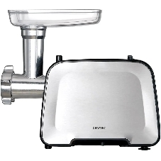 Мясорубка электрическая Centek CT-1604 Комбайн серый, 2200 Вт, 2.2 кг/мин, реверс, защита от перегрузки, насадки - 7