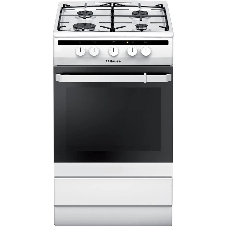 Плита газовая Hansa FCGW51001 белый, конфорок 4 шт, духовка 56 л, 50 см x 85 см x 60 см