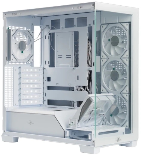 Корпус eATX Eurocase M9 Max-Fish tank M9 MAX 2ARGB 3_0_2 WHITE белый