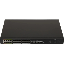 Коммутатор Dahua DH-LR2226-24ET-360, 24×100 Мбит/с + 2×1 Гбит/с + 2×1 Гбит/с Combo, управляемый