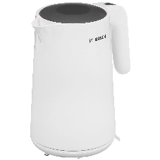 Электрочайник Bosch TWK2M161 белый, 1.7 л, 2400 Вт, скрытый нагревательный элемент