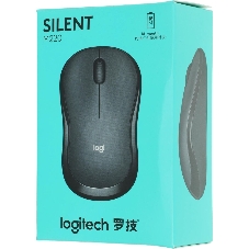 Мышь беспроводная Logitech M220 SILENT черный/серый, 1000 dpi, радиоканал, USB, кнопки - 3