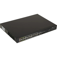 Коммутатор Dahua DH-LR2226-24ET-360, 24×100 Мбит/с + 2×1 Гбит/с + 2×1 Гбит/с Combo, управляемый
