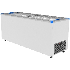 Морозильный ларь FROSTOR GELLAR FG 700 C, белый/синий, 433л, 7 корзин