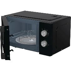 Микроволновая печь Gorenje MO20E2BH черный, 20 л, 800 Вт, переключатели - поворотный механизм