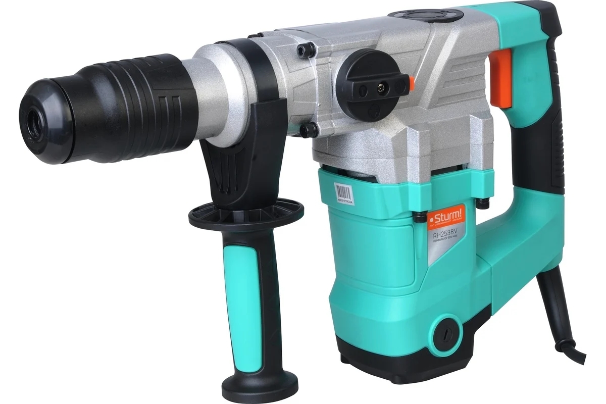 Перфоратор Sturm! RH2538V SDS-MAX 1900Вт, 10Дж, 4000уд/мин, 590об/мин, 2 режима, кейс