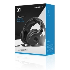 Проводные наушники Sennheiser HD 300 PRO черный, полноразмерные, Jack 3.5 мм