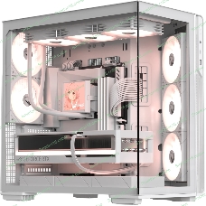 Компьютерный корпус Formula V Line Crystal Z7 PA White, ATX, TYPE-C*1, USB3.0*1, Front+Side Glass, SIDE 3x PERFORMANCE ARGB, REAR 2x PERFORMANCE ARGB