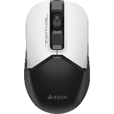 Мышь беспроводная A4Tech Fstyler FG12S белый/черный, 1200 dpi, радиоканал, USB, кнопки - 3
