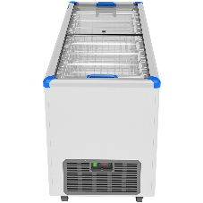 Морозильный ларь FROSTOR GELLAR FG 700 C, белый/синий, 433л, 7 корзин