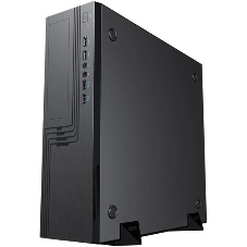 Компьютерный корпус EL555BK PM-300TFX 80+Bronze U3.0*2+U2*2+2*combo Audio; fan 9см; intrusion switch POWERMAN Slim Case 6143524