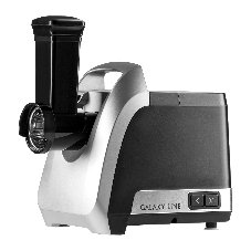 Мясорубка электрическая Galaxy Line GL 2423 черный, 2200 Вт, 2.6 кг/мин, реверс, защита от перегрузки, насадки - 6
