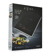 Плита настольная электрическая ZUGEL ZIHF61B чёрный, 2 кВт, индукция, конфорки - 1, стеклокерамика, сенсор