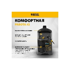 Аппарат инвертор. полуавтомат. сварки Denzel MultiMIG-200DP Synergy Double Pulse, 200 А, ПВ 80%