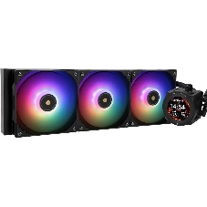 Система жидкостного охлаждения Thermalright Core Vision 360 ARGb Soc-AM5/AM4/1200/1700/1851 черный 4-pin 28.1dB Al LCD Ret (C-VISION-360-BL-ARGb)