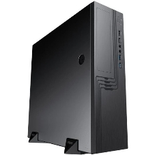 Компьютерный корпус EL555BK PM-300TFX 80+Bronze U3.0*2+U2*2+2*combo Audio; fan 9см; intrusion switch POWERMAN Slim Case 6143524