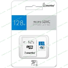 Флеш карта Smartbuy MicroSDXC 128Gb Class10 UHS-I U1 + адаптер