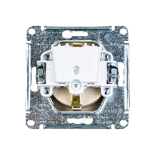 Механизм розетки 1-м СП AtlasDesign с заземл. 16А шампань SchE ATN000543