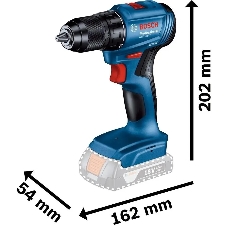 Дрель-шуруповерт Bosch GSR 185-LI Аккумуляторная, 18В, Без АКБ и ЗУ, Кейс