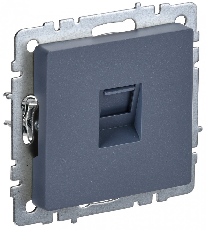 Розетка компьютерная IEK BRITE РК10-БрМ RJ45 кат.5E маренго