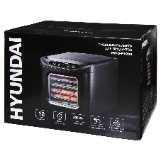Сушка для фруктов и овощей Hyundai HYFD-P1203 12под. 500 Вт, черный