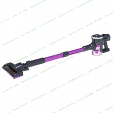 Пылесос вертикальный BQ VCA0201H фиолетовый/серый, питание от аккумулятора, 110 Вт, уборка сухая, пылесборник 0.6 л, работа от АКБ max 40 мин