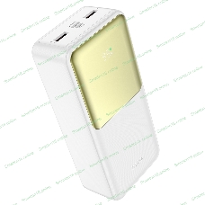 Портативный аккумулятор Hoco J136B, 30000мА·ч, QC/PD, 3A, с дисплеем, белый