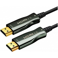 Кабель HDMI AOC-HM-HM-30M Wize, оптический, 30 м, 4K/60HZ, v.2.0, ARC, 19M/19M, черный, коробка