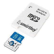 Флеш карта Smartbuy MicroSDXC 128Gb Class10 UHS-I U1 + адаптер